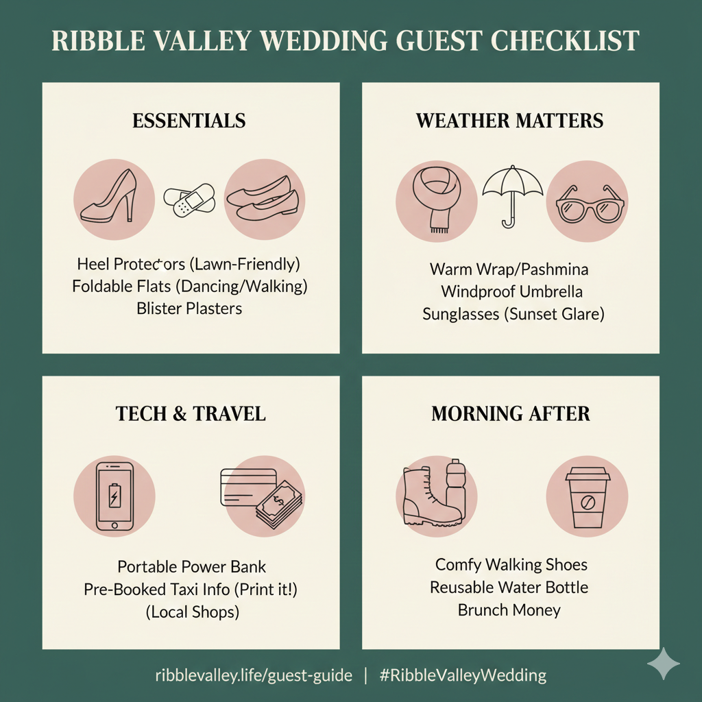 infographic showing some wedding essentials