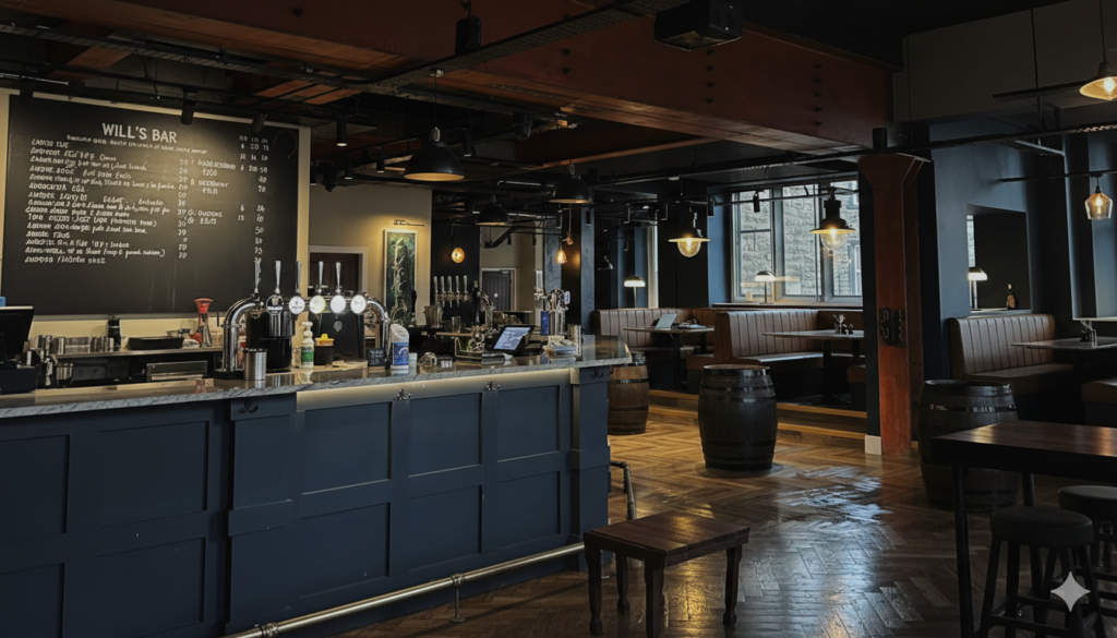 interior of will's bar clitheroe