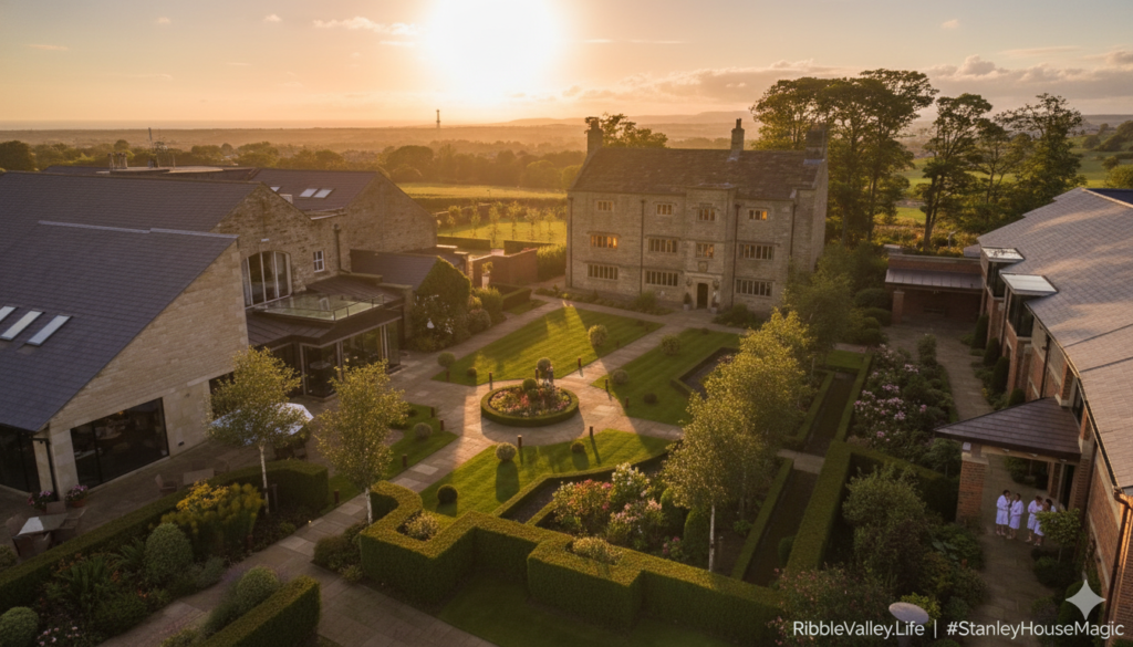 aerial view of stanley house hotel