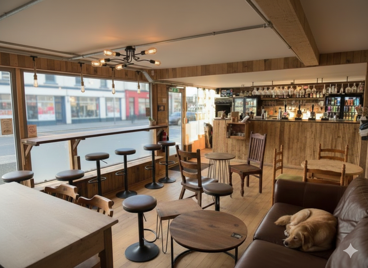 interior picture of the beer shack