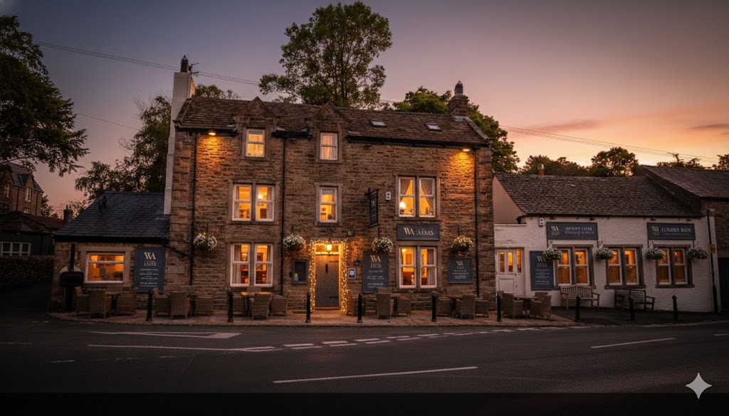 front view of the waddington arms clitheroe