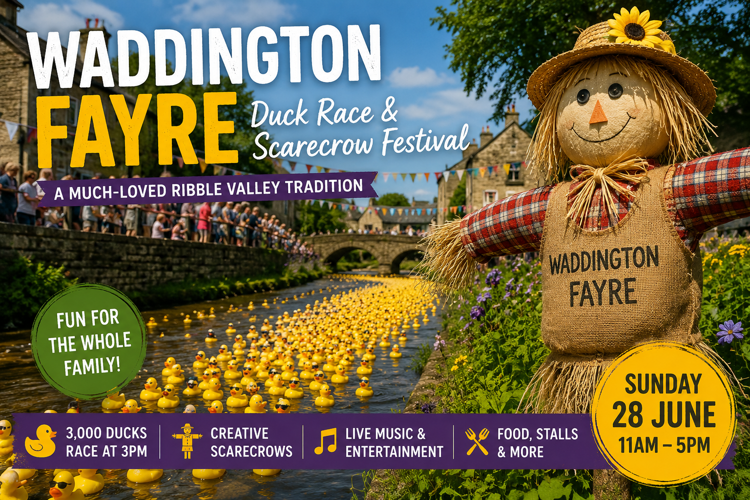 Waddington Fayre, Duck Race & Scarecrow Festival 2026 | Ribble Valley 8 Waddington Fayre, Duck Race & Scarecrow Festival 2026 | Ribble Valley